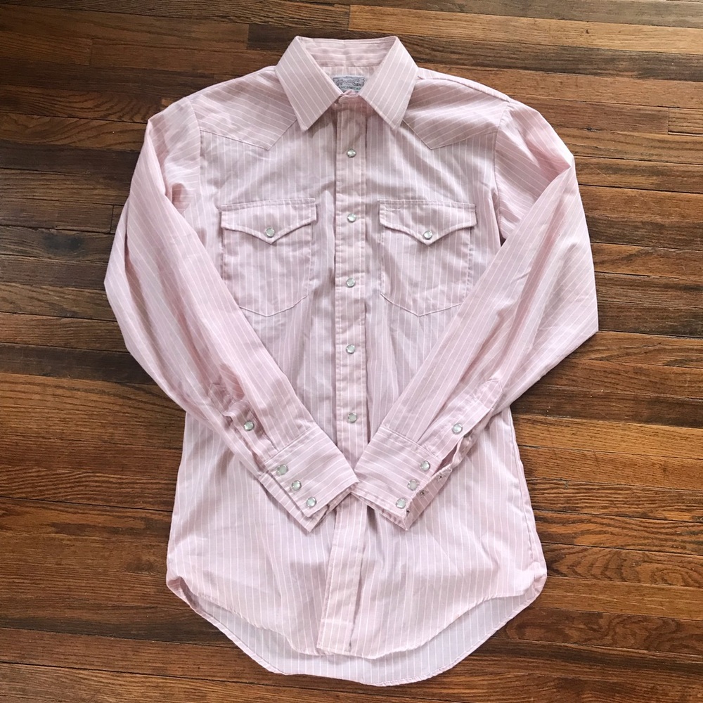 Vintage pearl snap western shirt